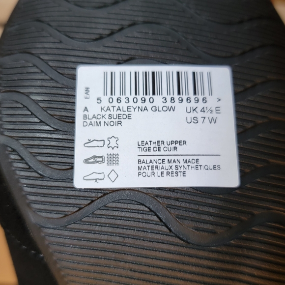 Clarks Womens Kataleyna Glow Ankle Boot  - Black Suede Kitten Heal NWT Sz 7W - Picture 7 of 10